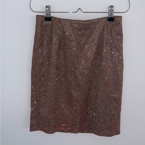 A’Gaci Dazzle Mini Skirt NYE Sparkle Elastic Bodycon Skirt - Picture 5 of 12